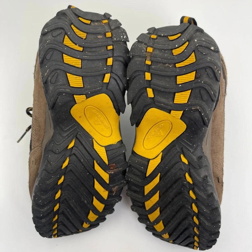 Ozark Trail Shoes Men's Size‎ US 9 Brown Black Gray Leather Lace-Up Hiking Boots